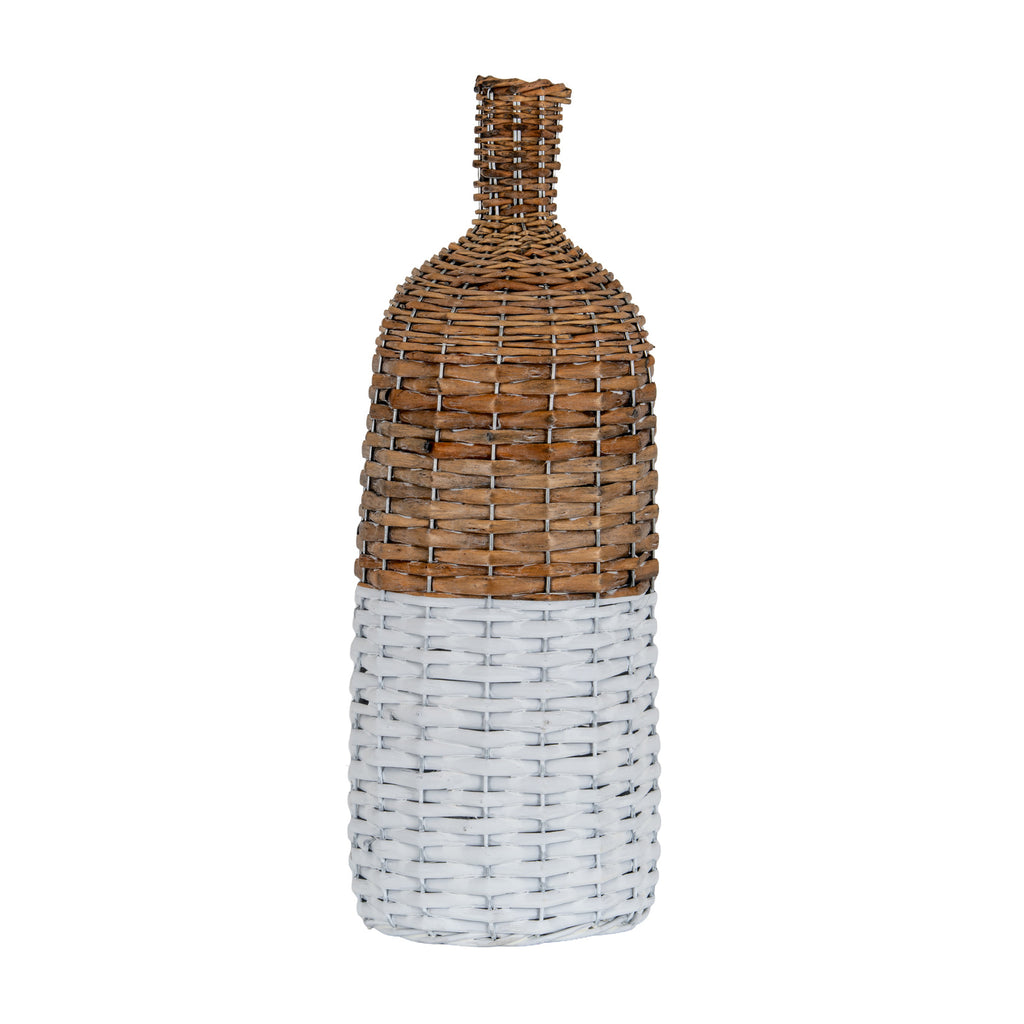 Briar Collection Large Tall Wicker Bottle Vase