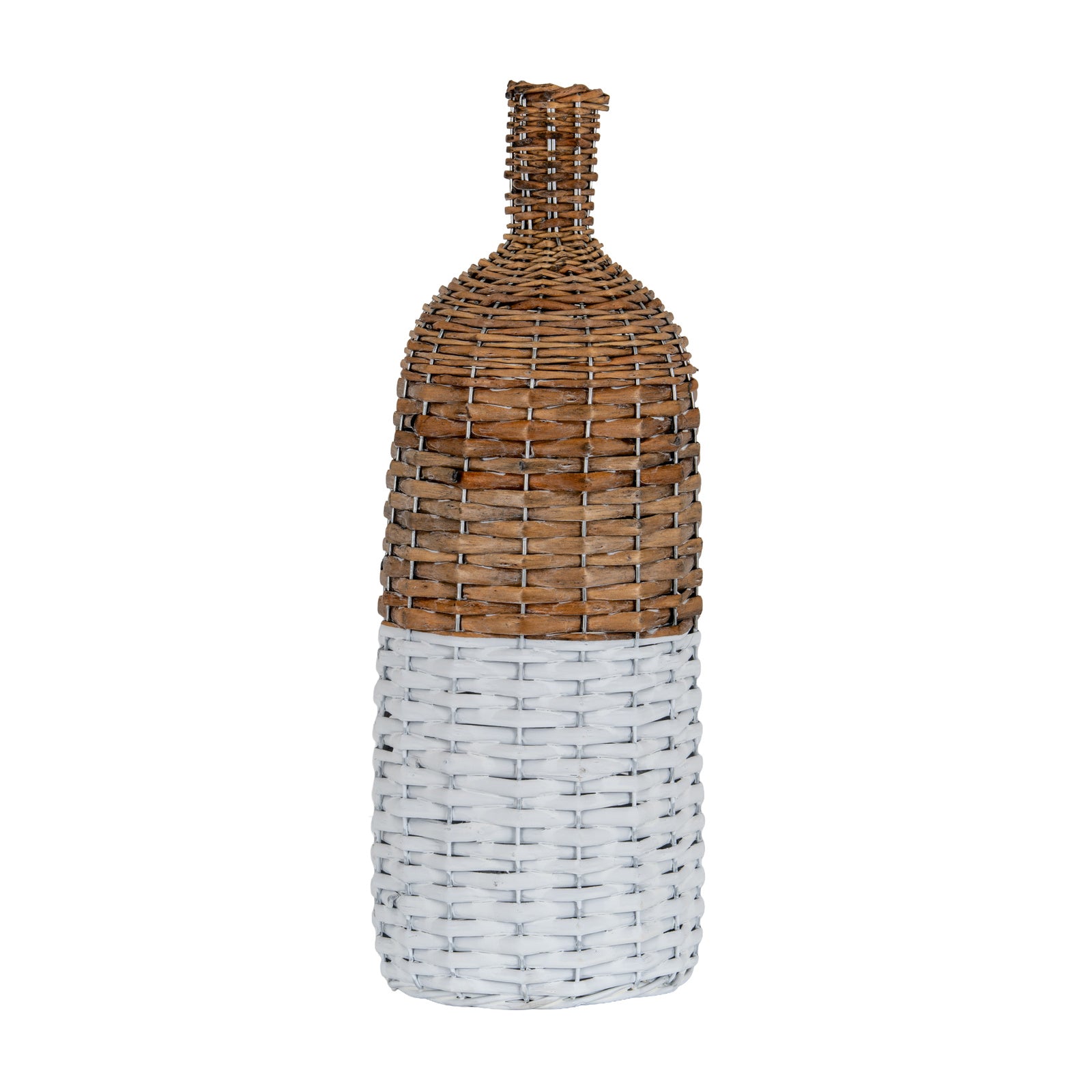 Briar Collection Large Tall Wicker Bottle Vase