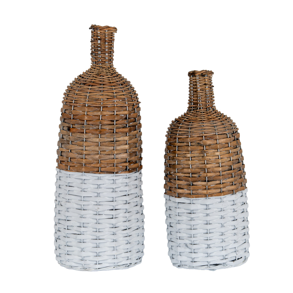 Briar Collection Tall Wicker Bottle Vase