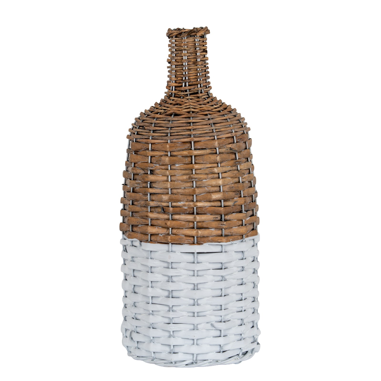Briar Collection Tall Wicker Bottle Vase