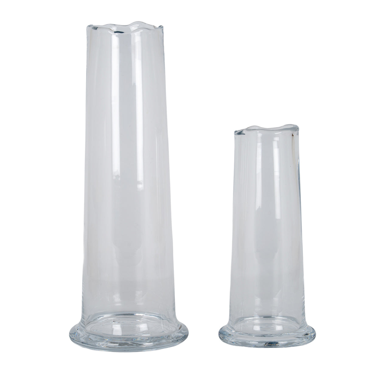 Large Wave Glass Cylinder Vase