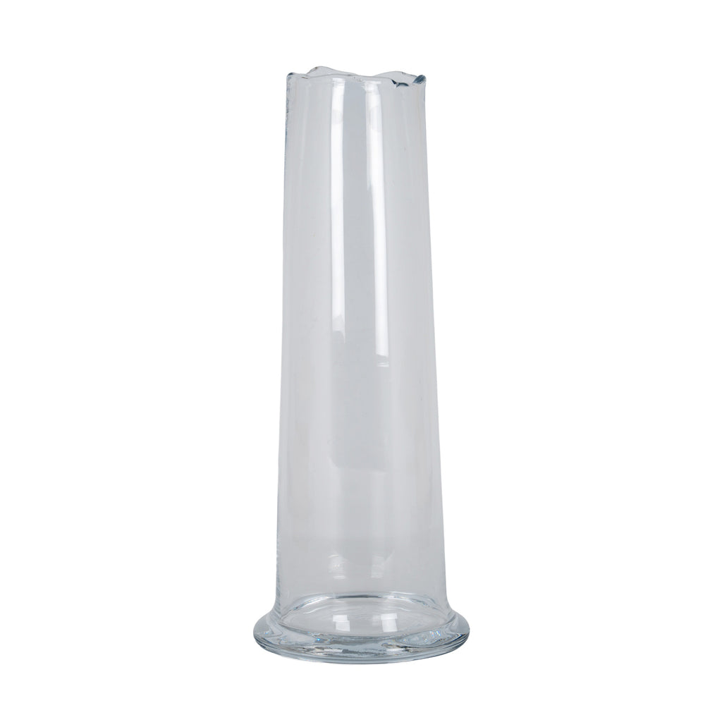 Large Wave Glass Cylinder Vase