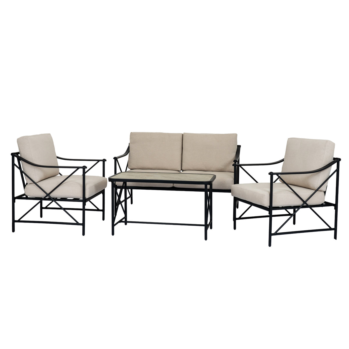 Madison Collection Outdoor 4 Seater Lounge Set