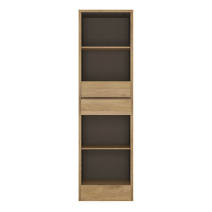 shetland tall narrow 3 drawer bookcase