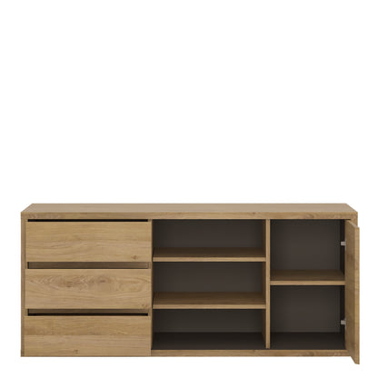 shetland 1 door 3 drawer tv cabinet