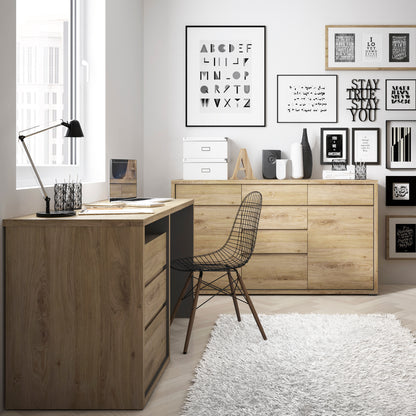 shetland 3 drawer desk