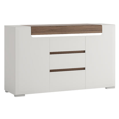 toronto 2 door 3 drawer sideboard (inc. plexi lighting)