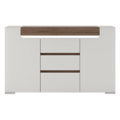 toronto 2 door 3 drawer sideboard (inc. plexi lighting)