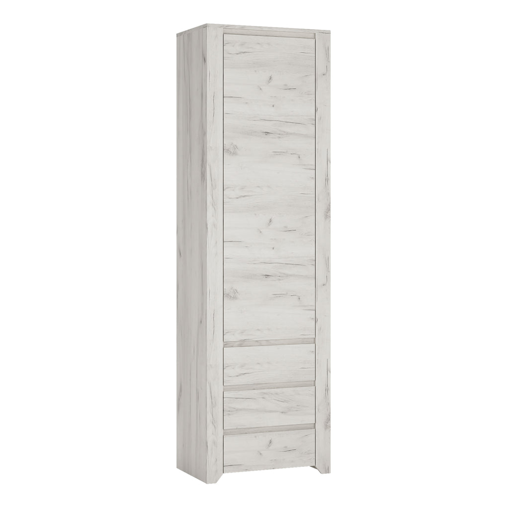 Angel tall narrow one door 3 drawer narrow cupboard