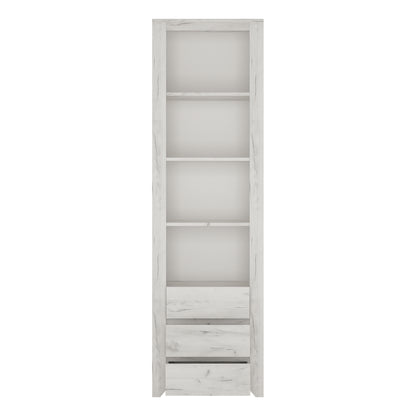 angel tall narrow 3 drawer bookcase