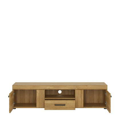 cortina 2 door 1 drawer wide tv cabinet in grandson oak