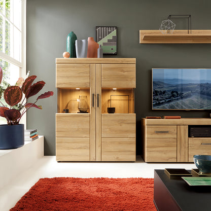 cortina wall shelf 117cm in grandson oak