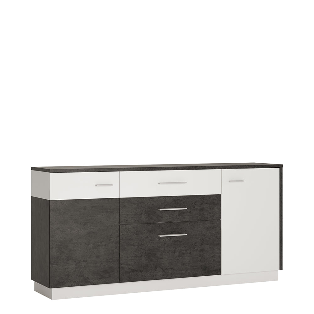 zingaro 2 door 2 drawer 1 compartment sideboard