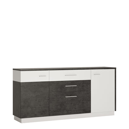 zingaro 2 door 2 drawer 1 compartment sideboard