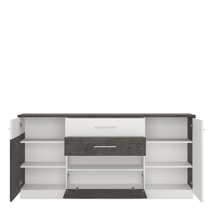 zingaro 2 door 2 drawer 1 compartment sideboard