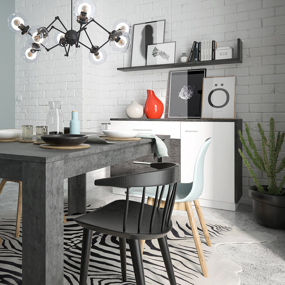 Zingaro Extending Dining Table (160–200cm) – Slate Grey