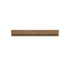 Brolo 167cm wall shelf with a walnut and dark panel finish