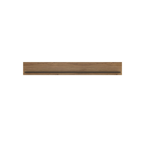 Brolo 167cm Wall Shelf in Walnut and Dark Panel Finish