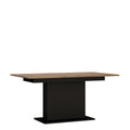 Brolo extending dining table 160-200cm in walnut and dark panel finish