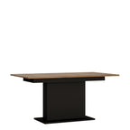 Brolo extending dining table 160-200cm in walnut and dark panel finish
