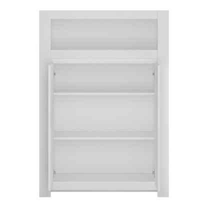 novi 2 door cabinet in alpine white