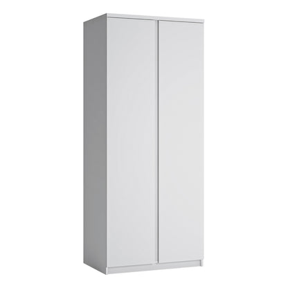 fribo 2 door wardrobe in white