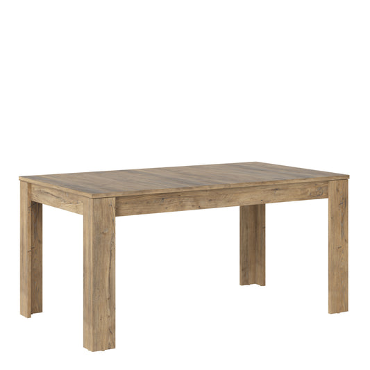 rapallo extending dining table 160-200cm in chestnut and matera grey