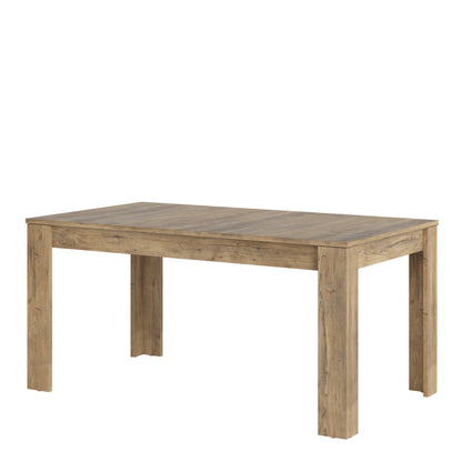 rapallo extending dining table 160-200cm in chestnut and matera grey