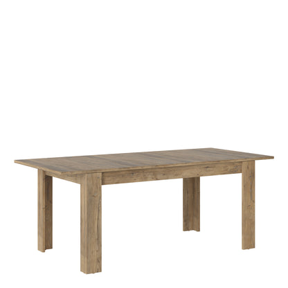 rapallo extending dining table 160-200cm in chestnut and matera grey