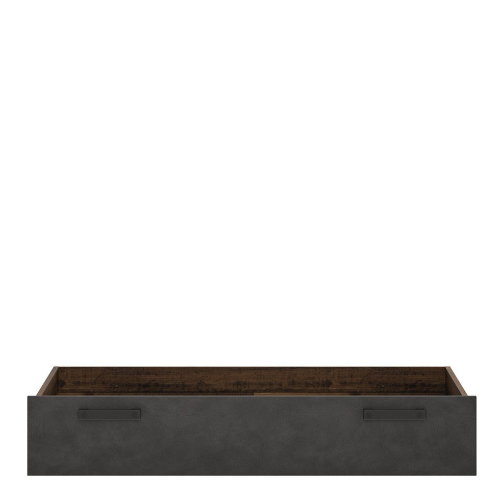 Brooklyn underbed drawer in walnut and dark matera grey