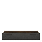 Brooklyn underbed drawer in walnut and dark matera grey