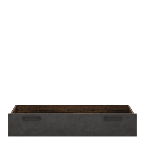 Brooklyn underbed drawer in walnut and dark matera grey