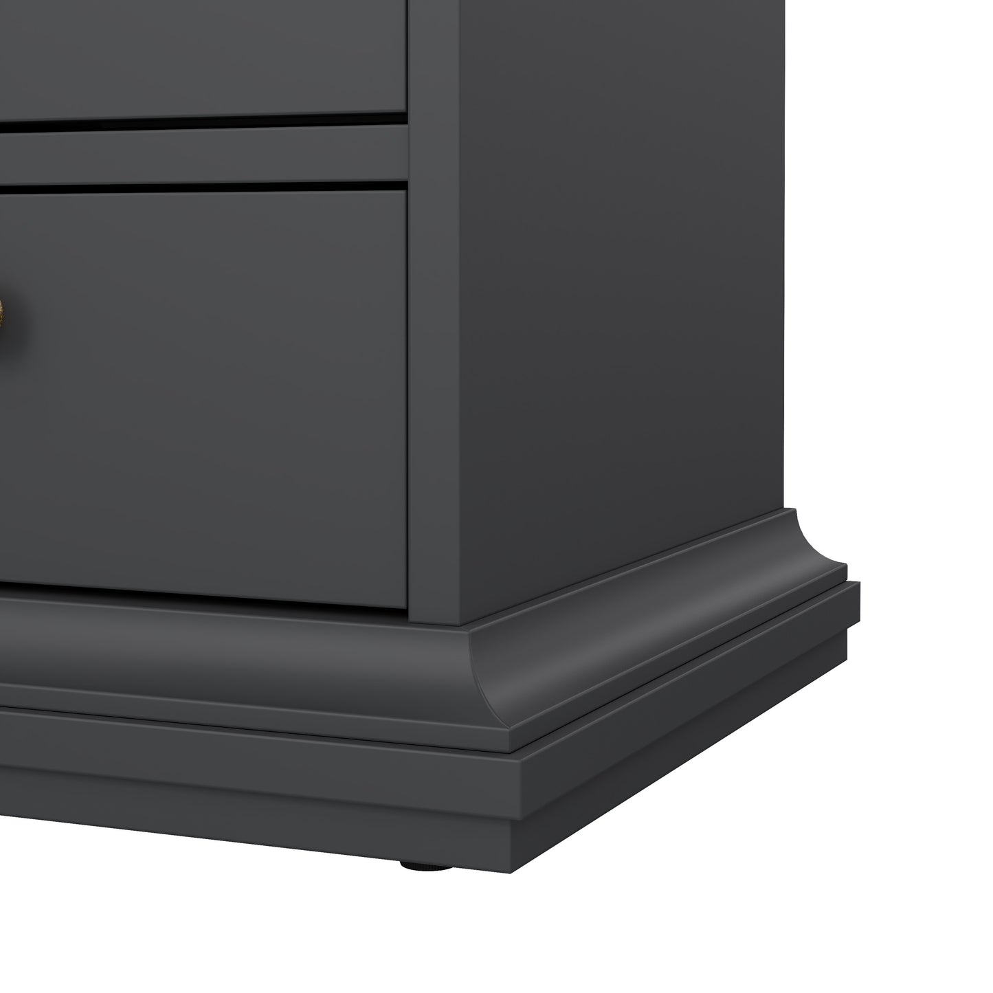 paris wardrobe with 4 doors and 2 drawers in matt grey