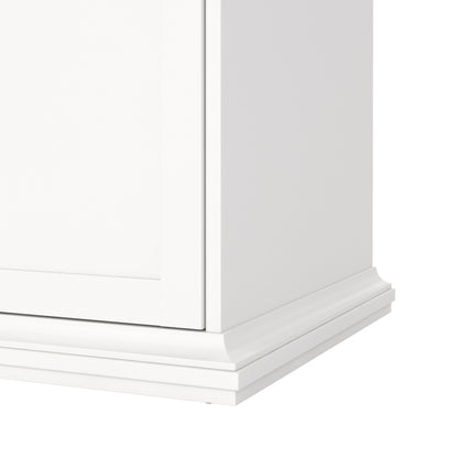 paris bedside 2 drawers in matt grey