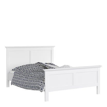 paris double bed (140 x 200) in white