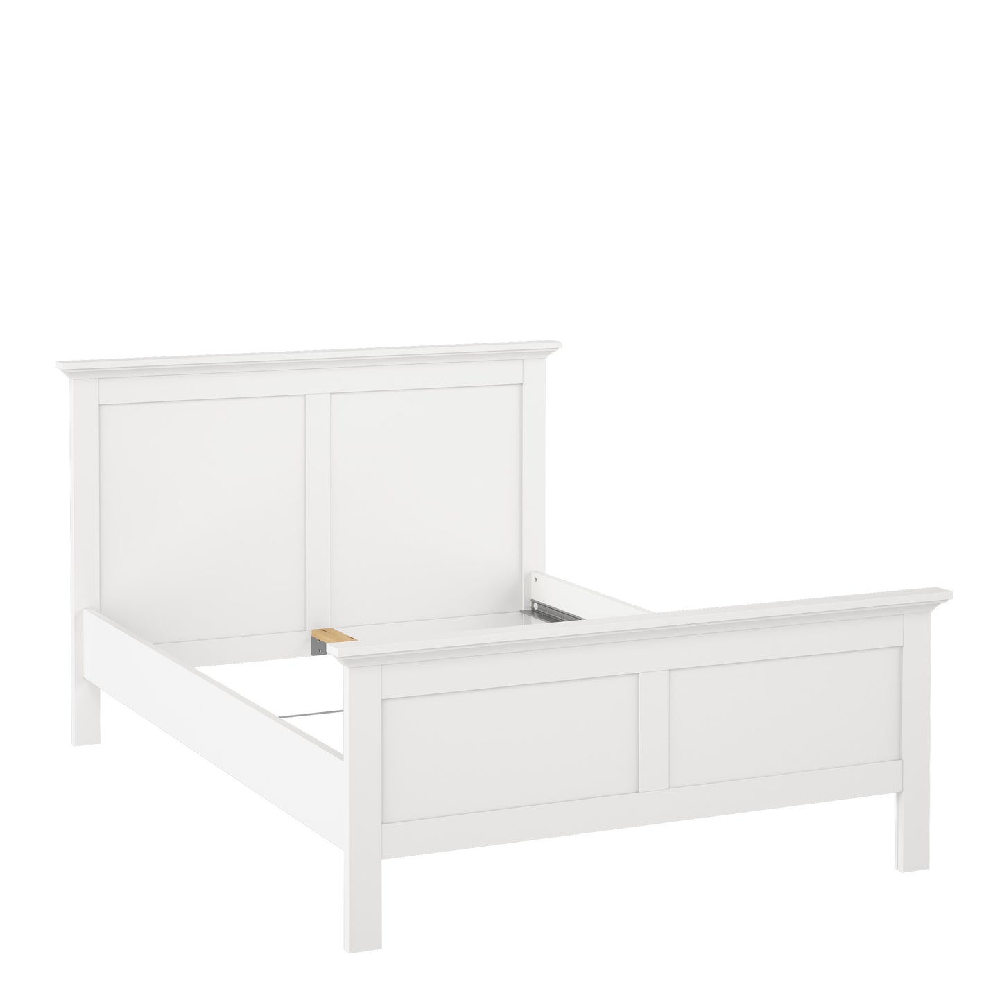 paris double bed (140 x 200) in white