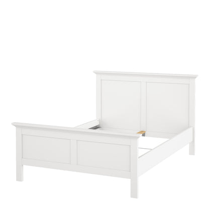 paris double bed (140 x 200) in white