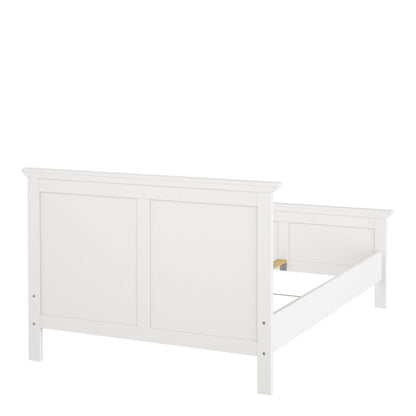 paris double bed (140 x 200) in white