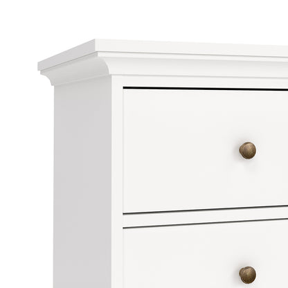 paris chest of 4 drawers in white