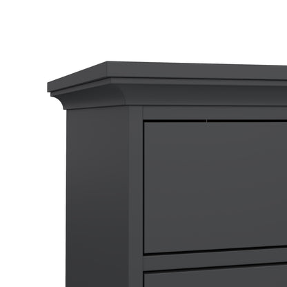 paris chest 5 drawers in matt grey