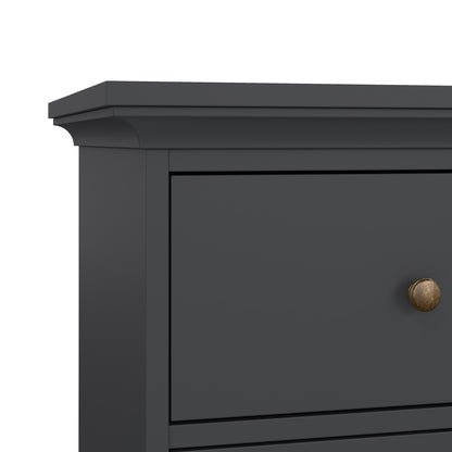 paris nightstand 1 door + 1 drawer in matt grey
