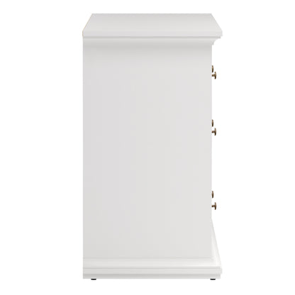 paris chest of 8 drawers in white