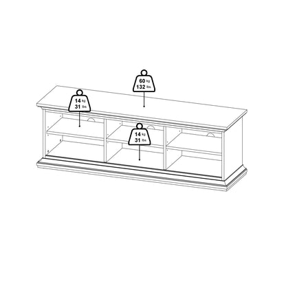 paris china cabinet in white