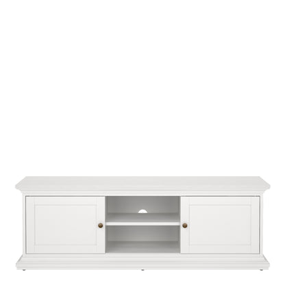paris tv-unit 2 frame doors in white