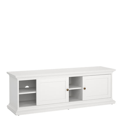 paris tv-unit 2 frame doors in white