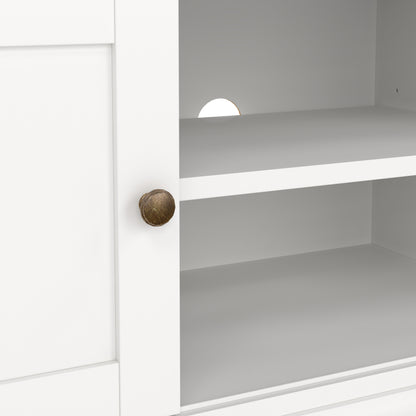 paris tv-unit 2 frame doors in white