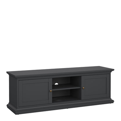 paris tv-unit 2 frame doors in matt grey