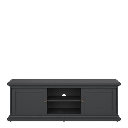 paris tv-unit 2 frame doors in matt grey