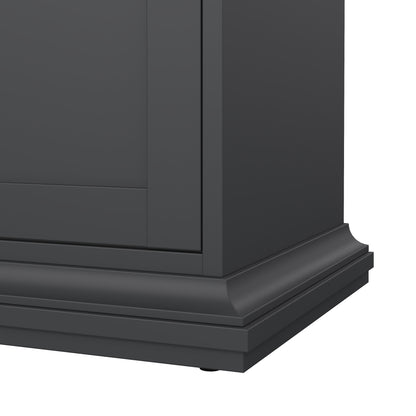 paris tv-unit 2 frame doors in matt grey