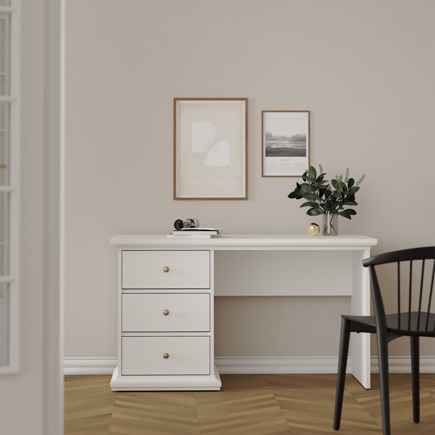 paris desk in white